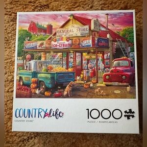 Country Store 1000-Piece Jigsaw Puzzle - Blue & Red